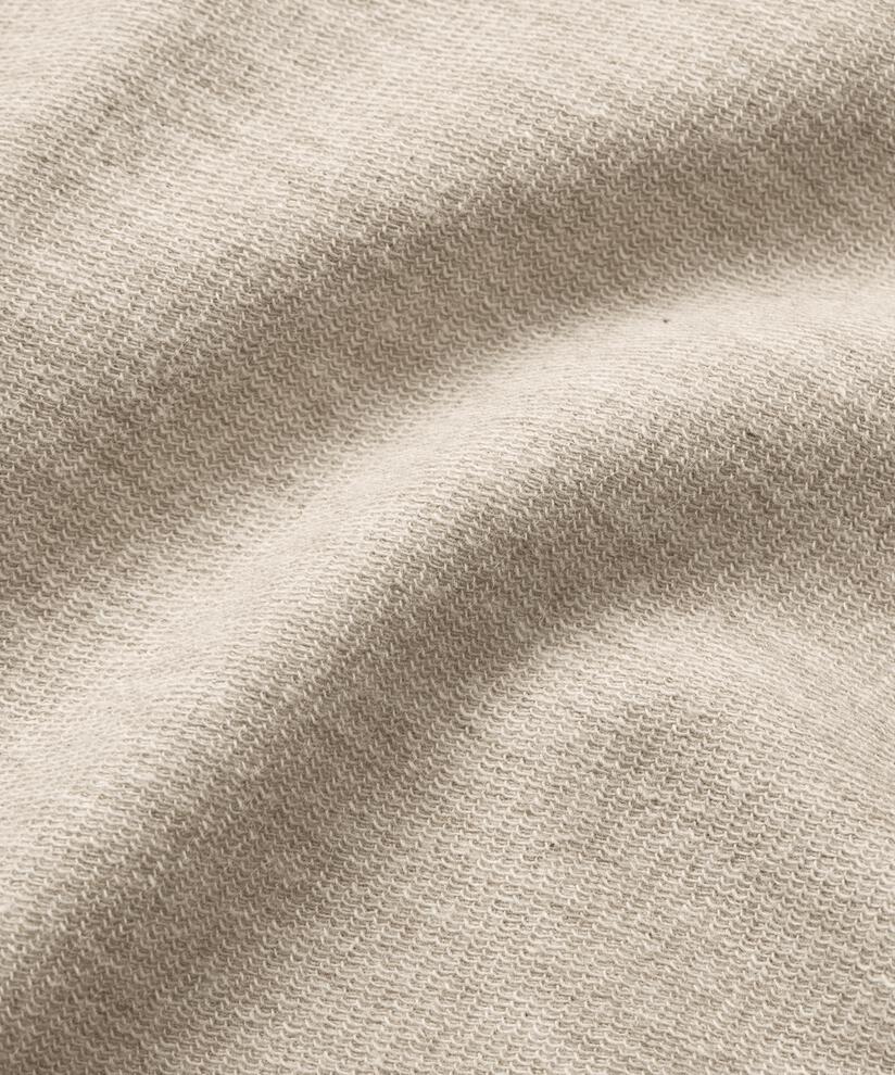 Langarm-Jersey-Tunika mit Rollkragen, Beige melange