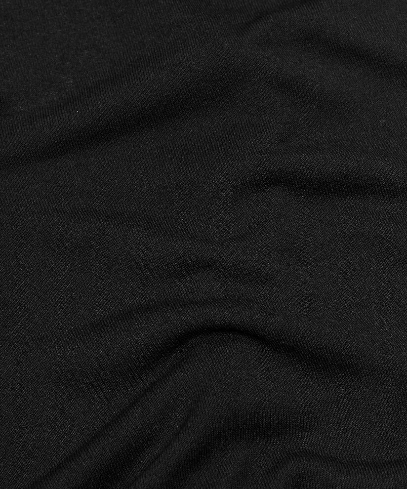 verkürzte Jerseyhose mit elastischem Bund, Black