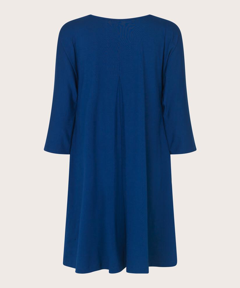 Jersey-tunika Mit Rundhals Und Eingrifftaschen, Navy Peony