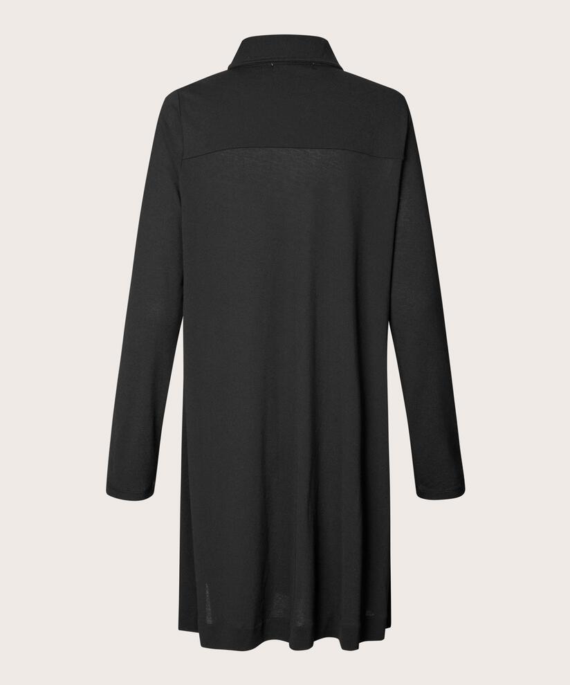 Jersey-Shirt mit langen Ärmeln, Black