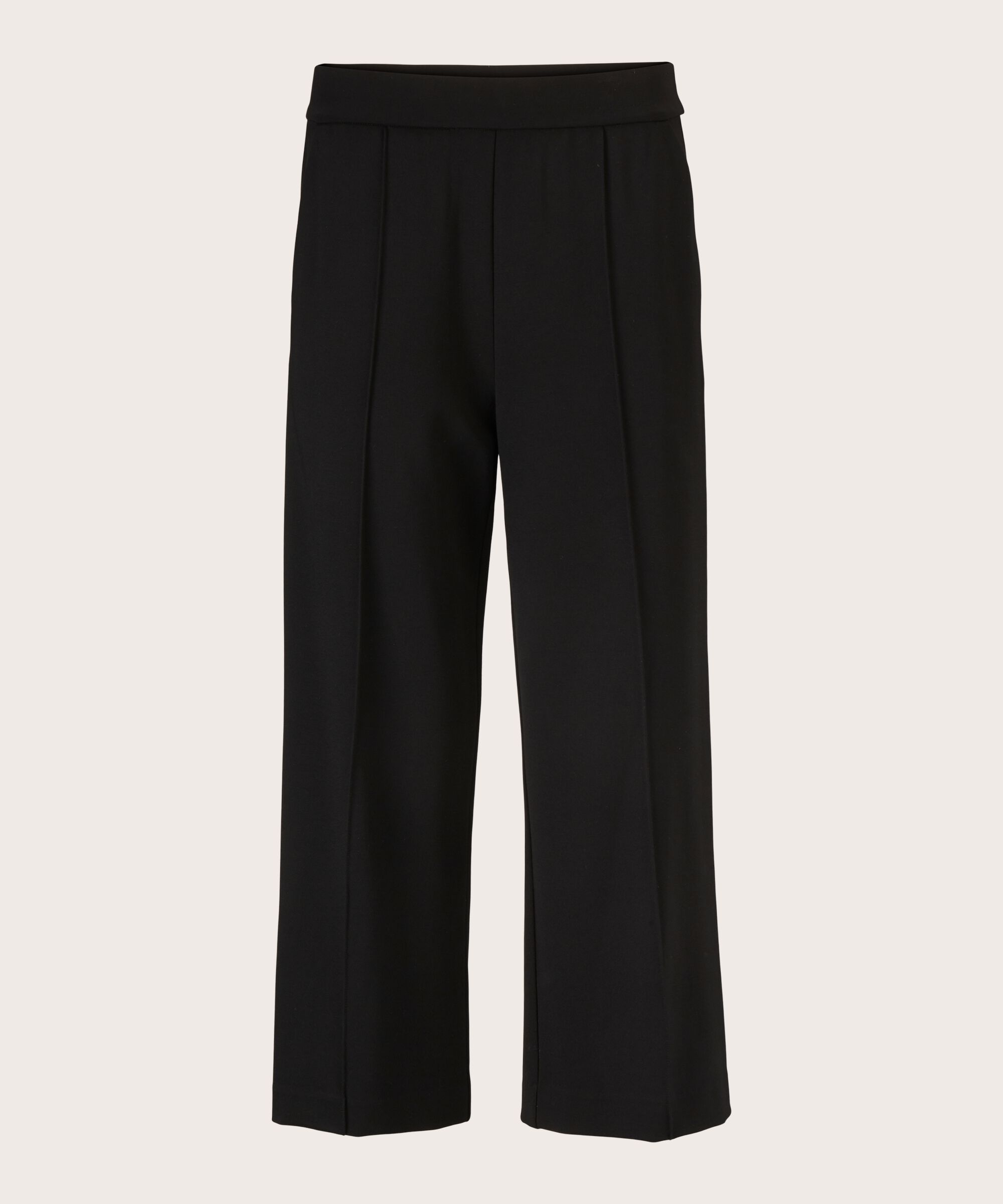 Schwere Jerseyhose Mit Taschen, Black