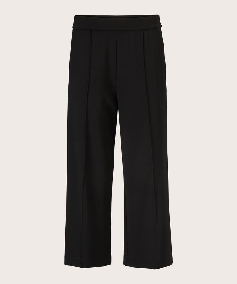 Schwere Jerseyhose Mit Taschen, Black