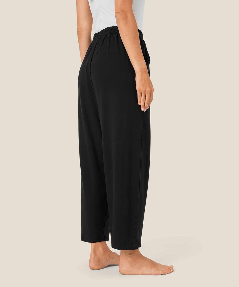 Jerseyhose mit Falten vorne, Black