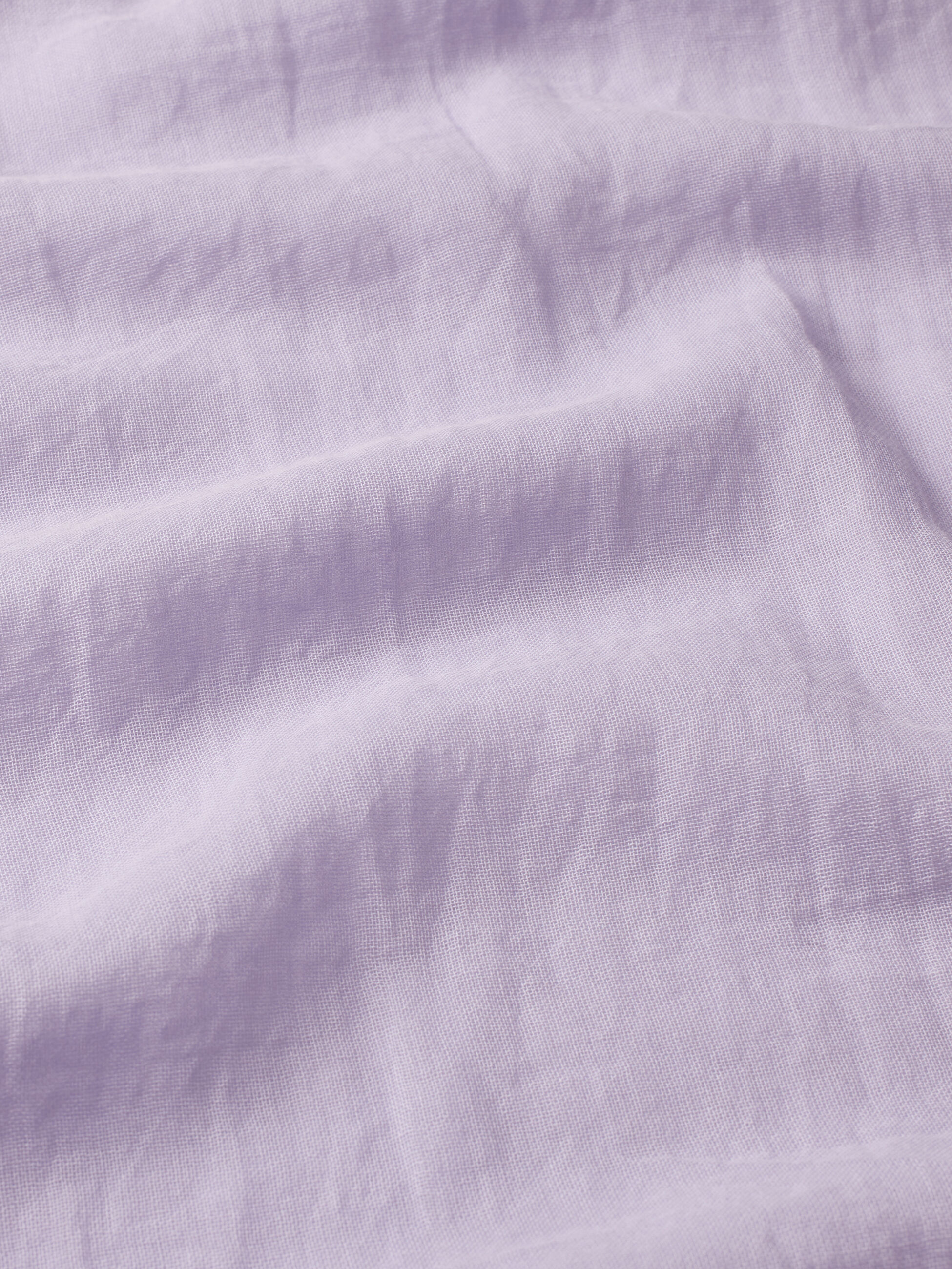 Bomuldst&oslash;rkl&aelig;de med frynser, Lavender