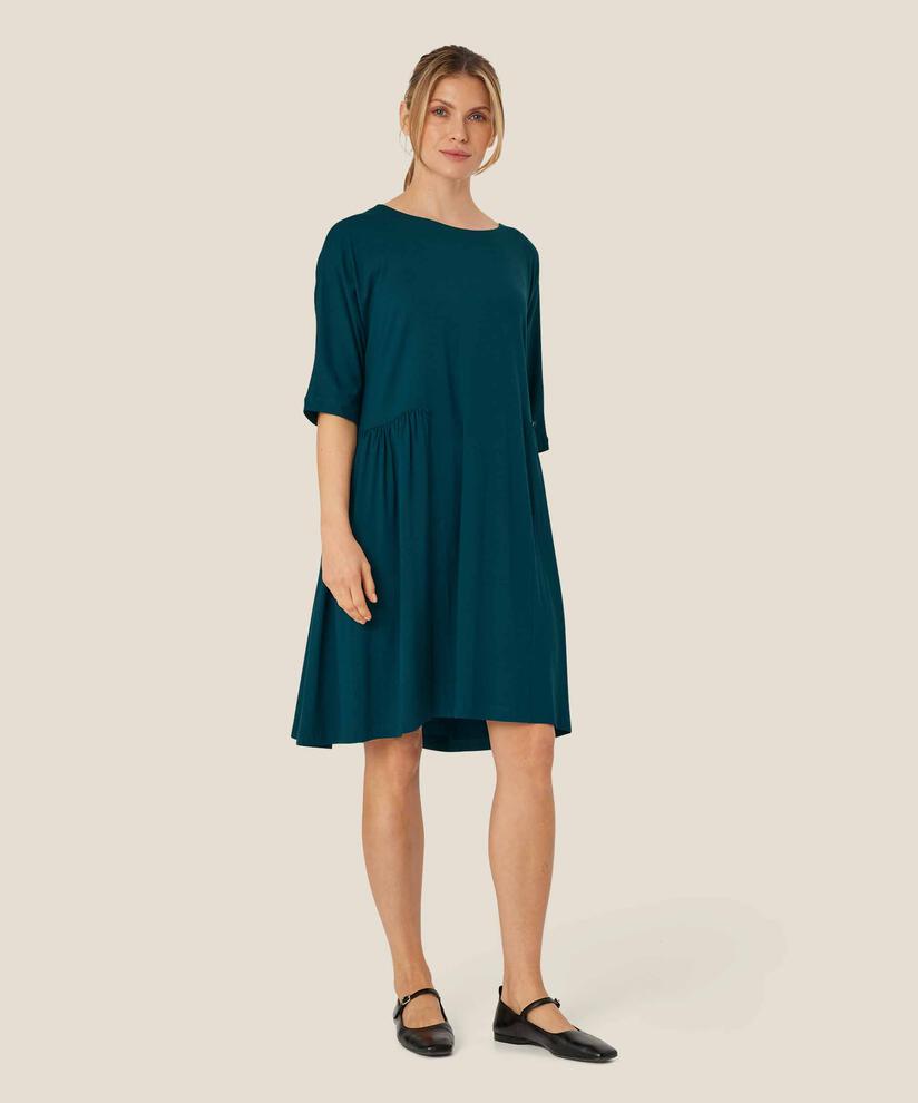 Jerseykleid mit Knopfdetail vorne, Reflect Pond