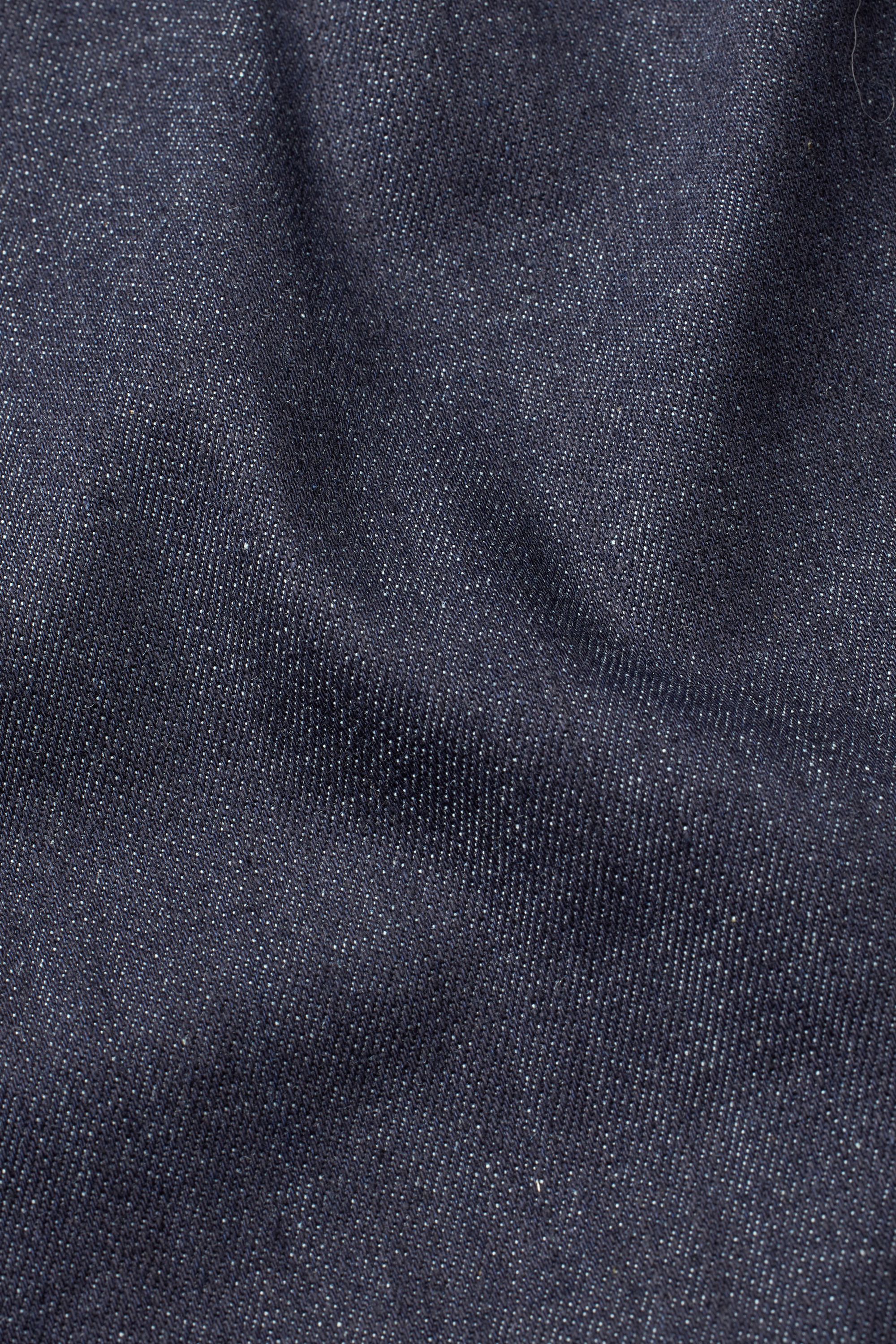 Jeans mit Stretch und Umschlag, Dark Denim
