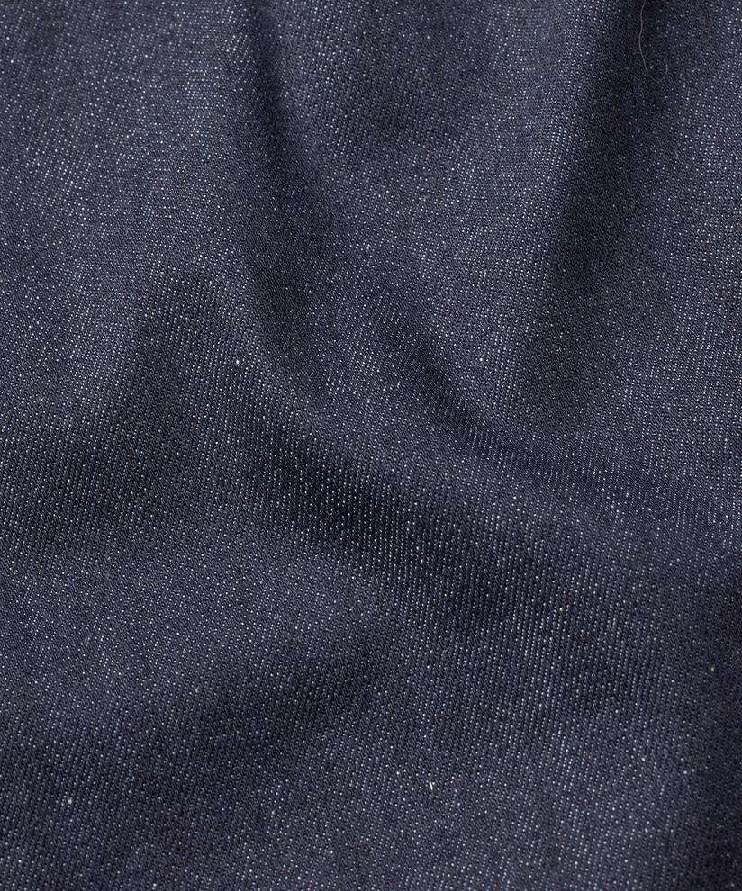 Jeans mit Stretch und Umschlag, Dark Denim