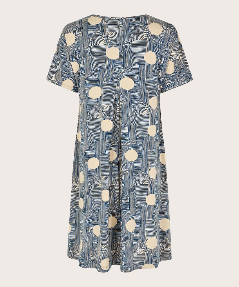 Bedruckte Jersey-tunika Mit Eingrifftaschen, Sargasso Sea