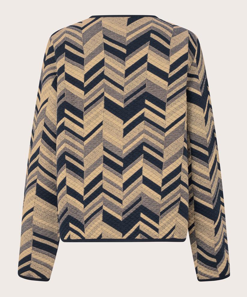 Weiche Steppjacke Aus Baumwolljersey, Travertine