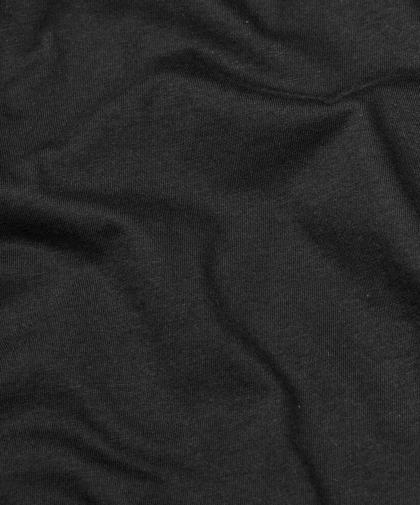 T-Shirt mit Rundhals und 1/2 Ärmeln, Black