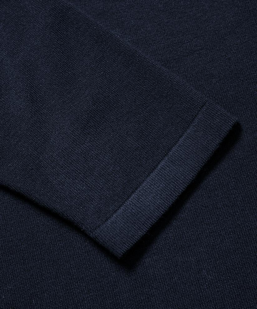 Feinstrick-cardigan Mit Geradem Schnitt, Navy