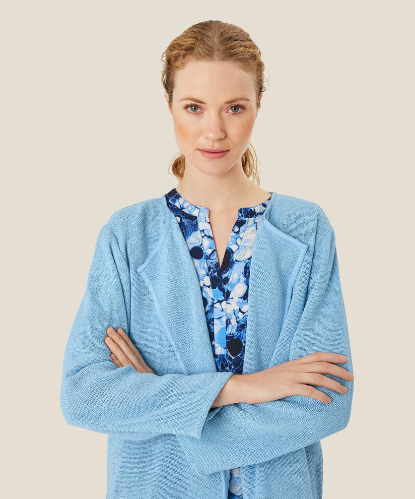 Kurze Jacke Aus Bouclé, Powder Blue