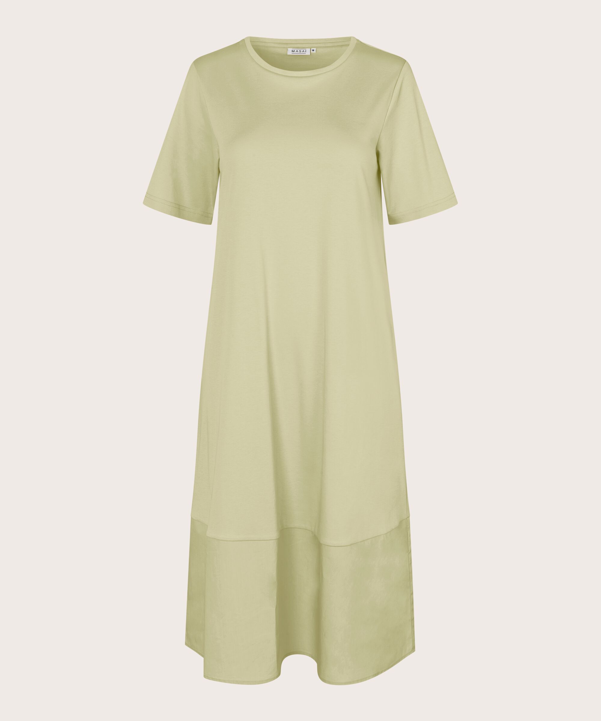 Kleid aus einem Mix aus Jersey und Baumwoll-Popeline, Bog