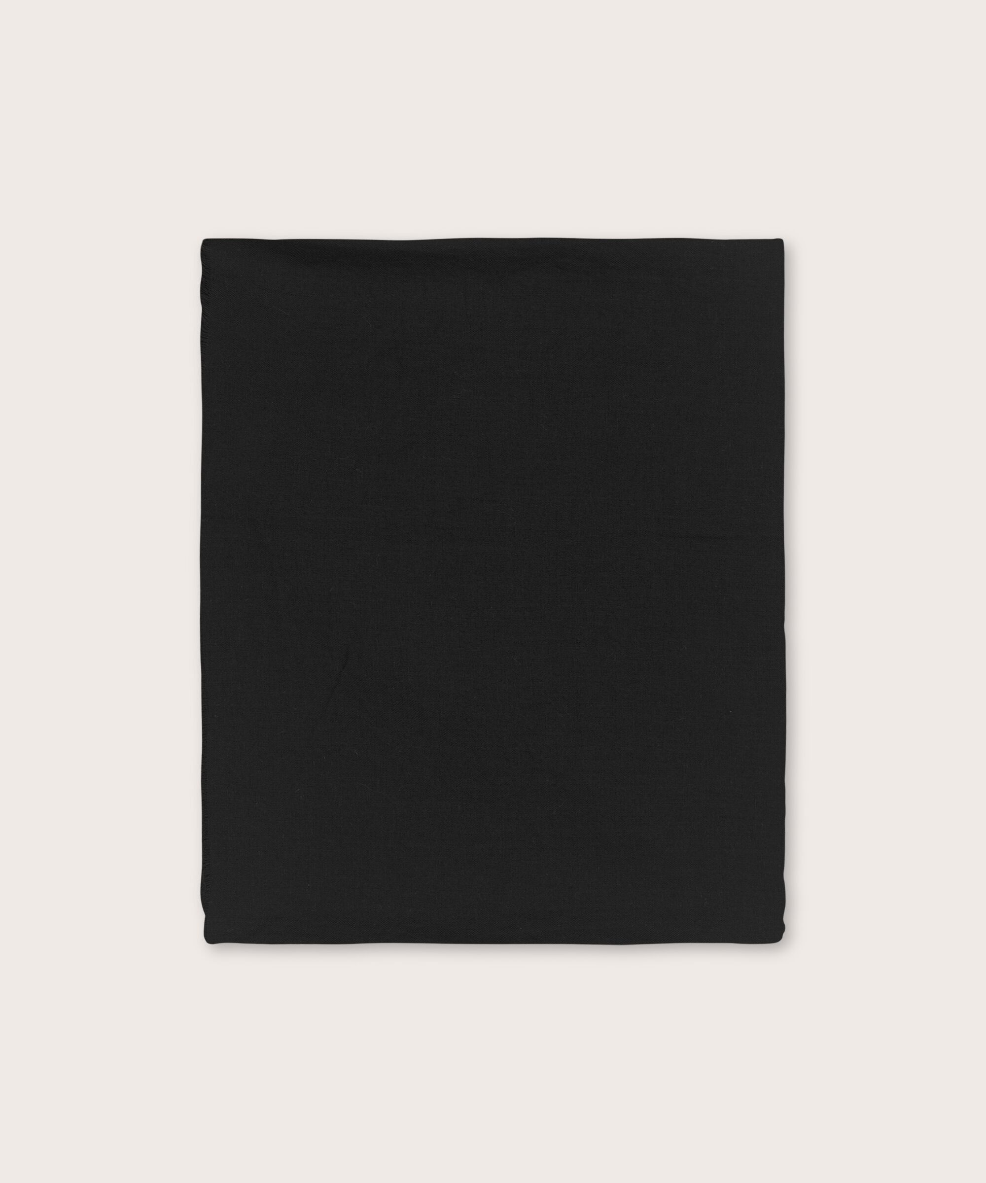 Schal Aus Weicher Baumwolle, Black