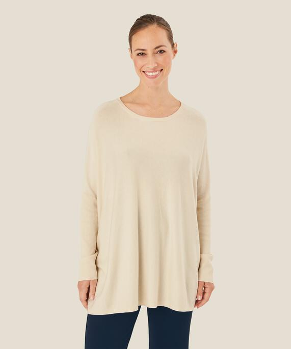 Oversize-pullover Mit Schmalen Ärmeln, Whitecap