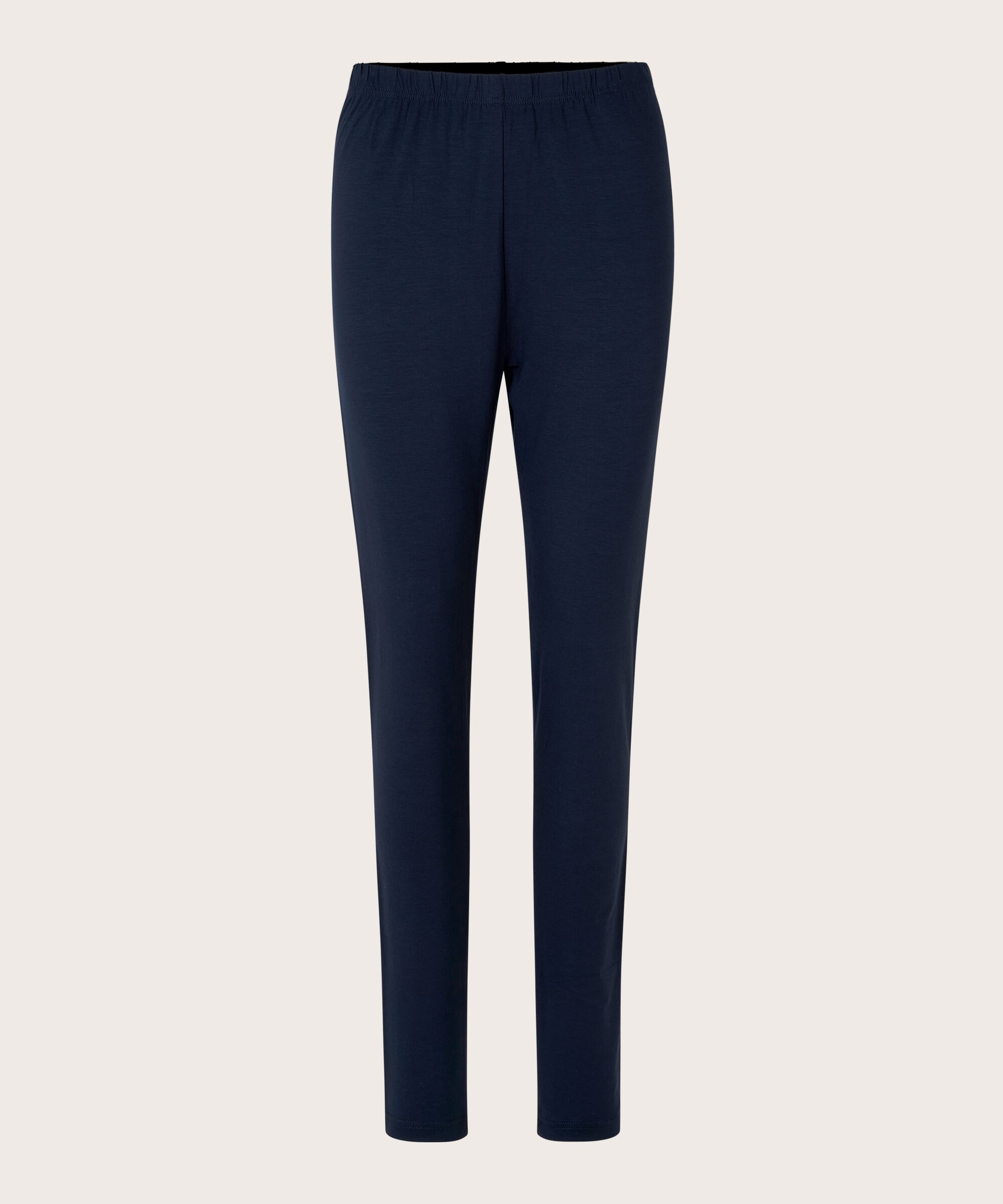 Lange Leggings Aus Weichem Jersey, Navy