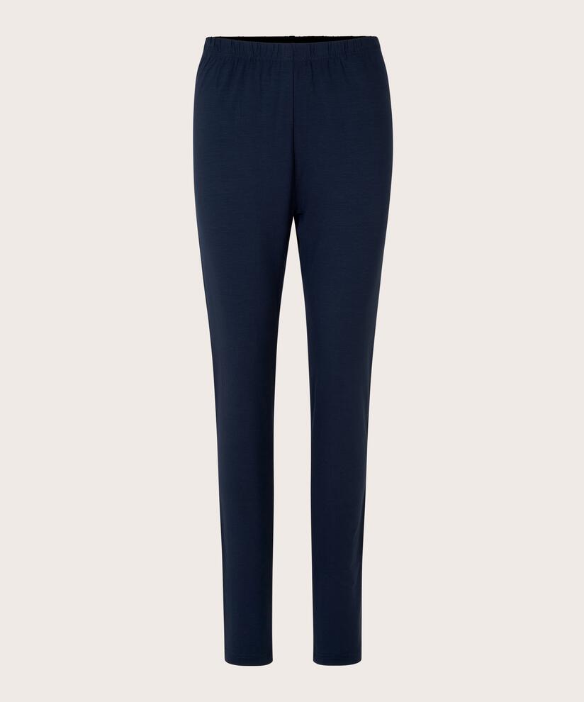 Lange Leggings Aus Weichem Jersey, Navy