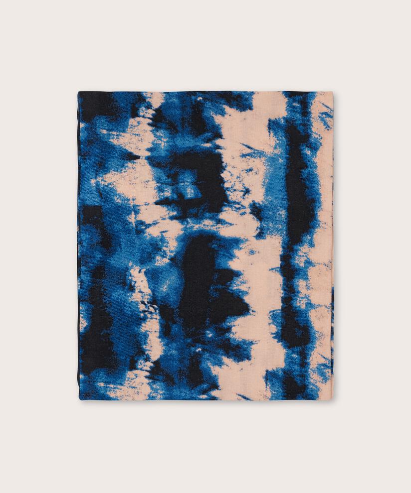 Tuch Aus Viskose, Navy Peony