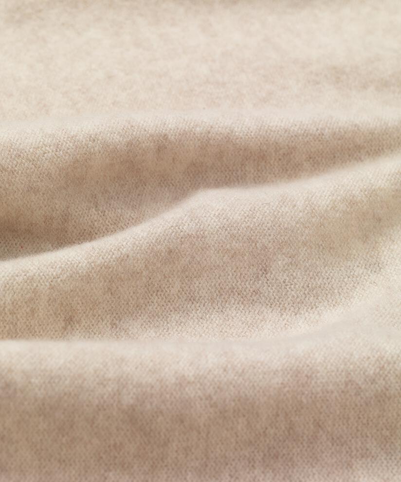 Strickpullover aus Wolle mit dekorativen Taschen, L beige mel