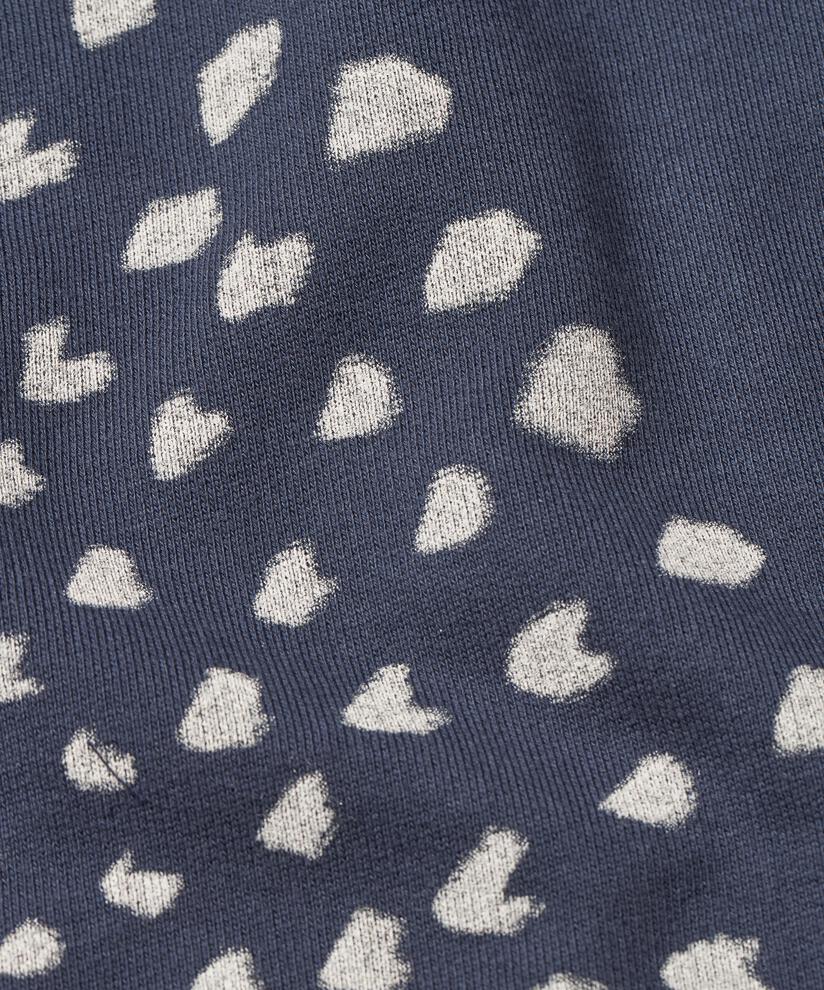 Sweatshirt mit handgemaltem Aufdruck, Mood Indigo