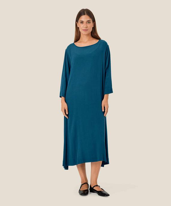 Kleid Aus Viskose Mit Knopf Am Hals, Reflect Pond