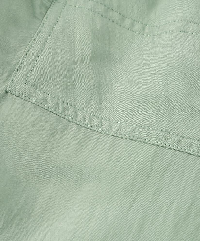 Baumwollbluse mit Wickeleffekt, Frosty Green