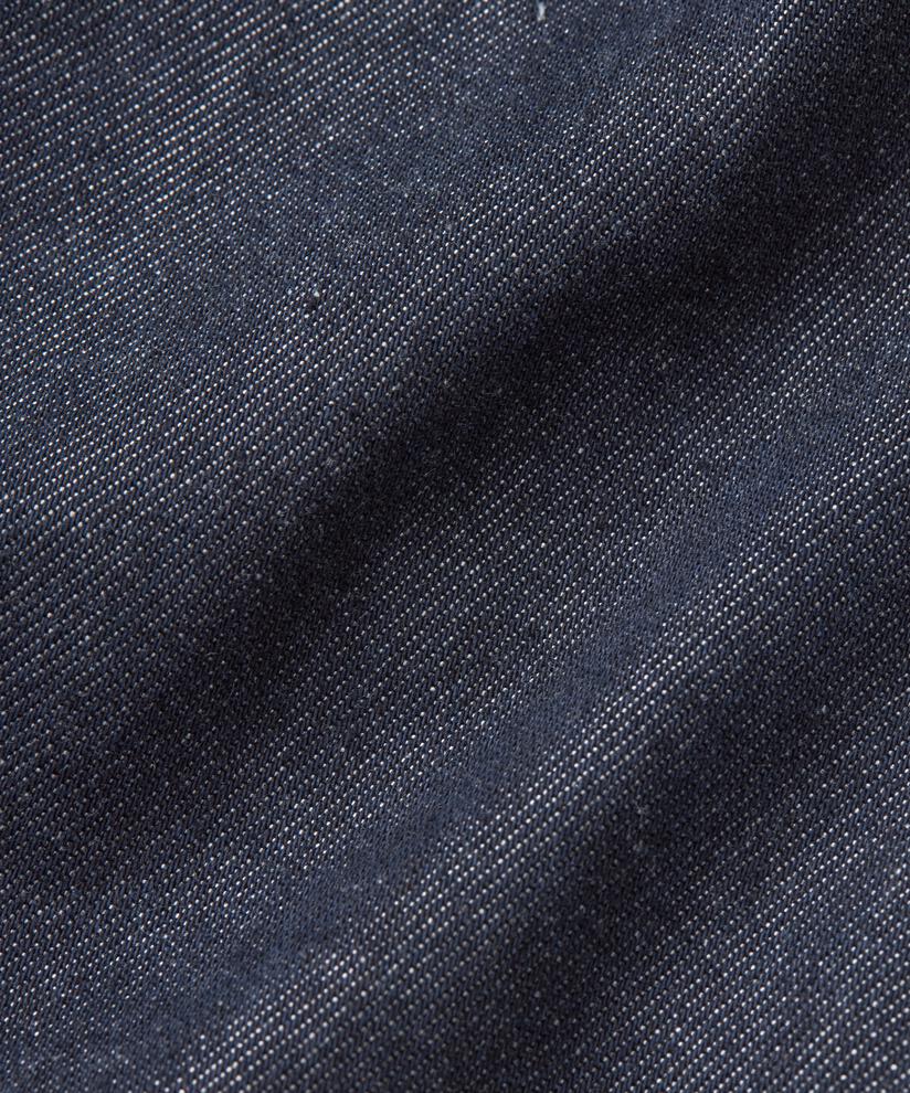 Jeanshose mit elastischem Bund und Eingrifftaschen, Dark Denim