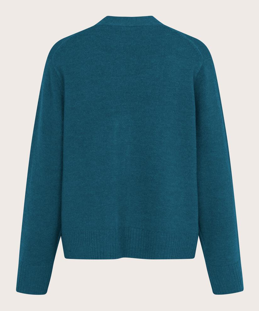 klassischer Cardigan aus Wollmischung, Reflect Pond