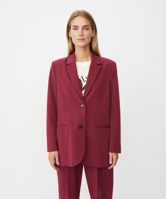 Blazer Mit Revers Und Knöpfen, Tawny Port