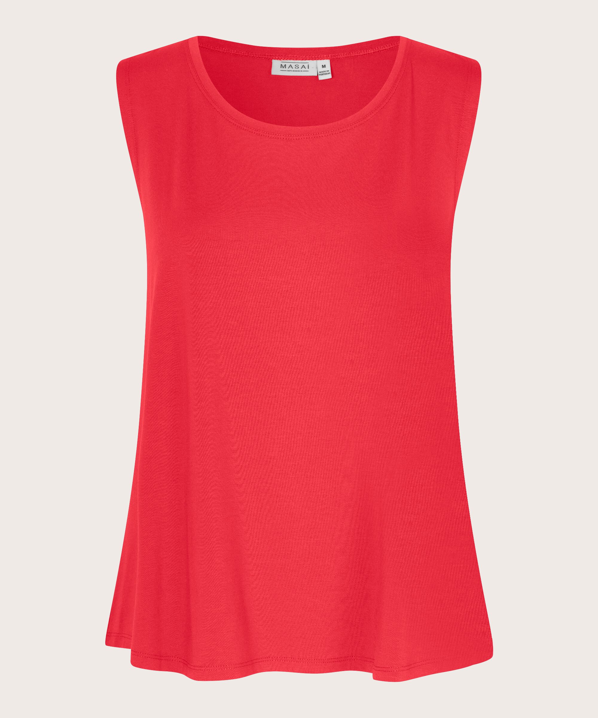 Ärmelloses Jersey-top, Hibiscus