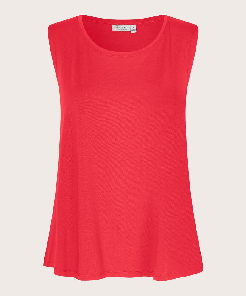 Ärmelloses Jersey-top, Hibiscus