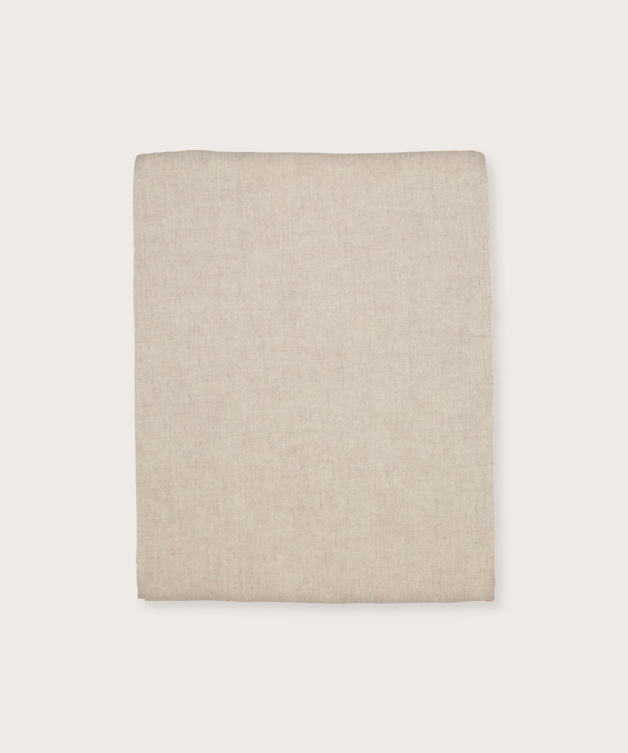 großer Wollschal mit Fransen, L beige mel