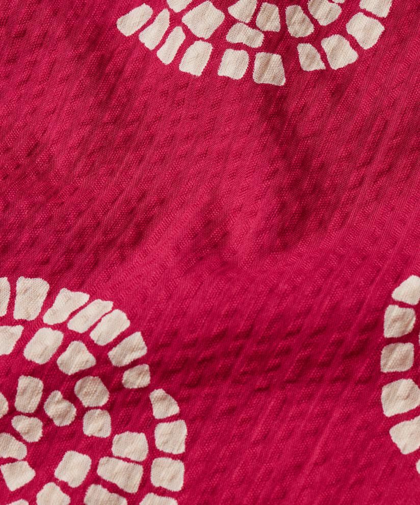 bedruckte Baumwollshorts mit elastischem Bund, Persian Red