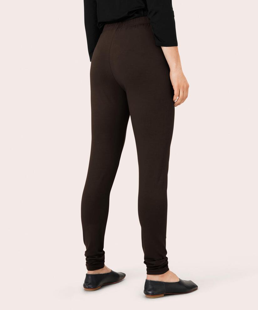 Lange Leggings Aus Weichem Jersey, Coffee Bean