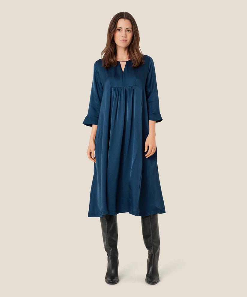 Viskosekleid Mit Dreviertelärmeln, Moonlit Ocean