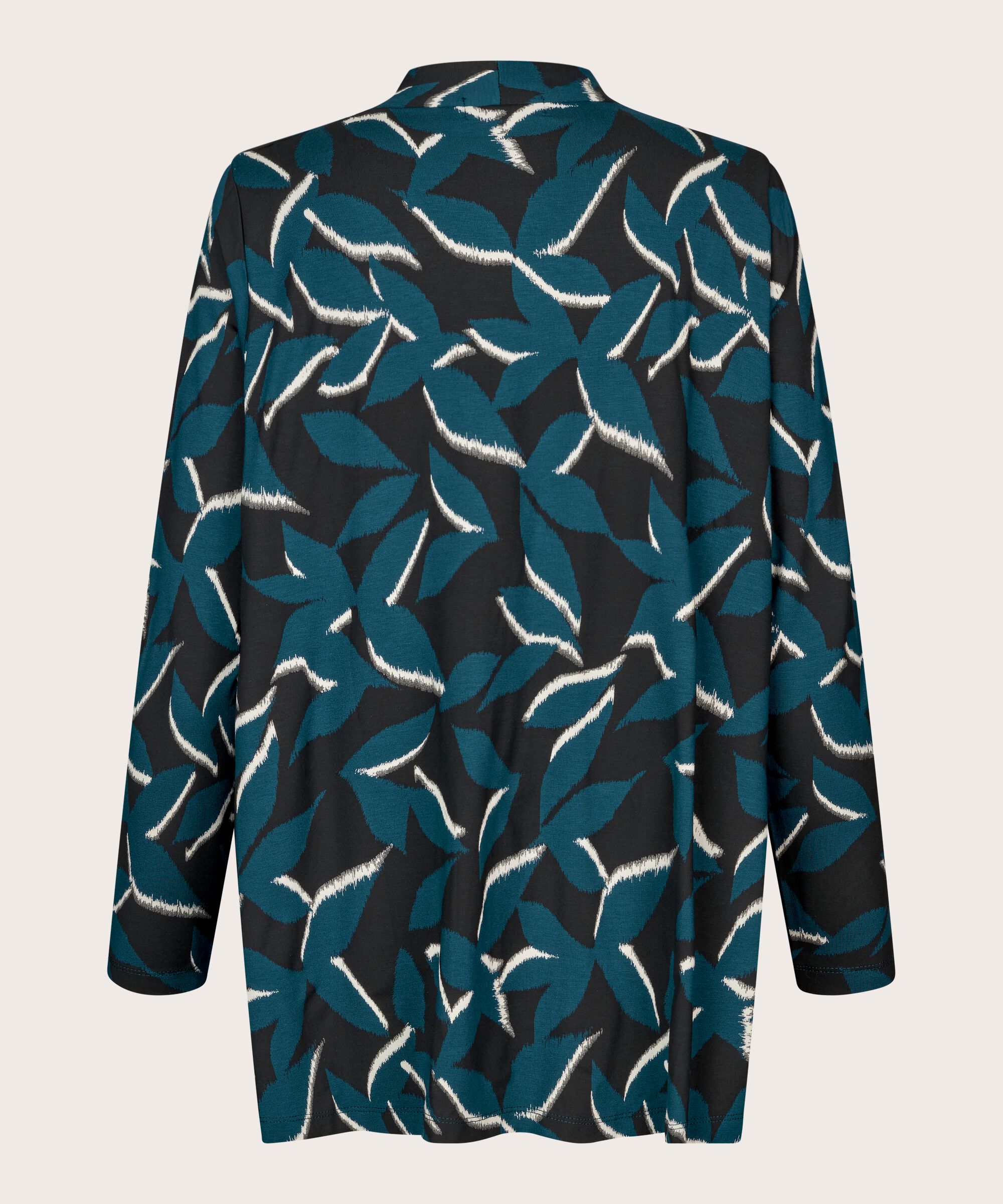 bedrucktes Jersey-Top mit langen Ärmeln, Reflect Pond