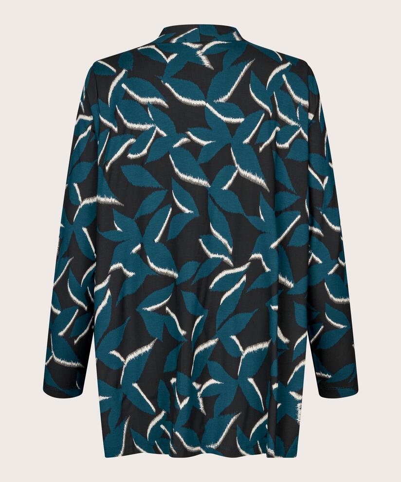 bedrucktes Jersey-Top mit langen Ärmeln, Reflect Pond