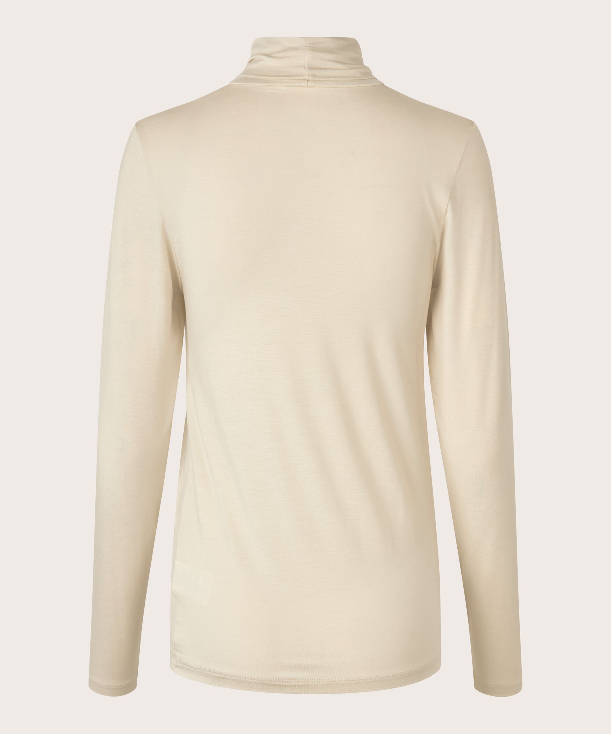 Rollkragenbluse Aus Weichem Jersey, Fog