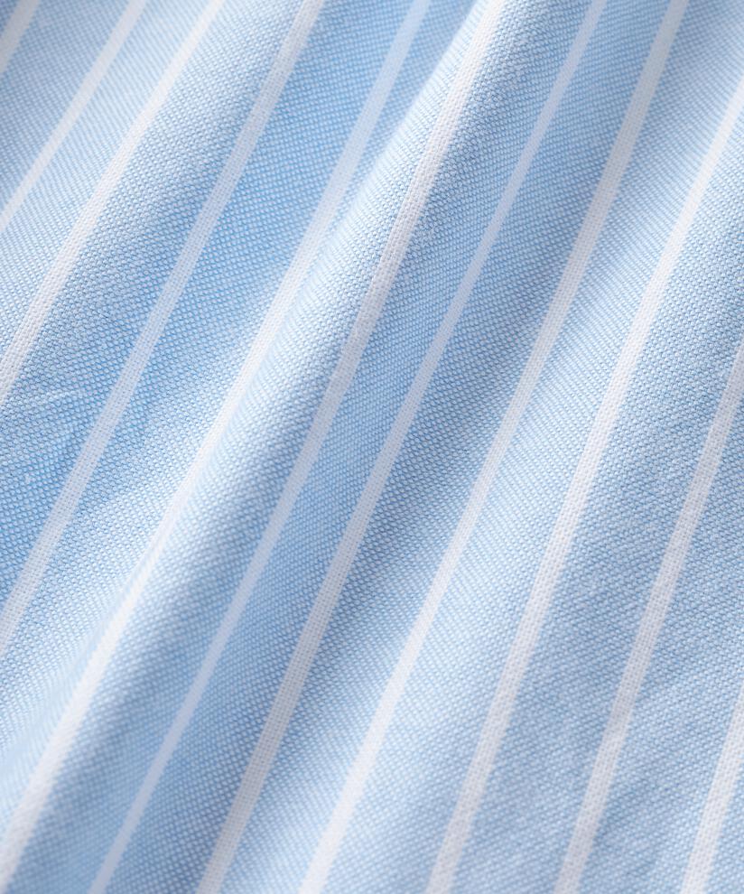 Gestreiftes Baumwollkleid mit Knöpfen, Blue Bonnet
