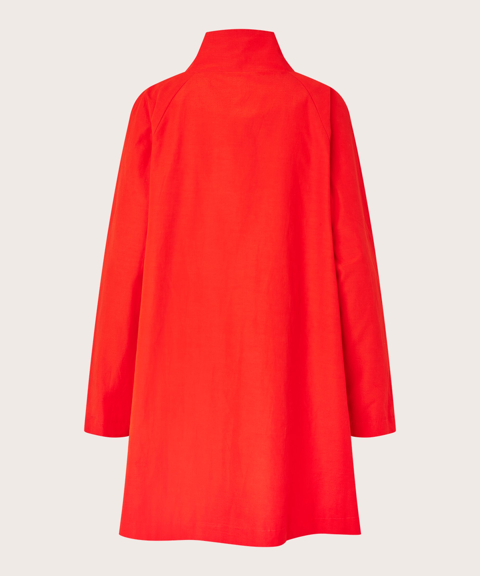 Mantel mit Knöpfen und hohem Kragen, Poinciana