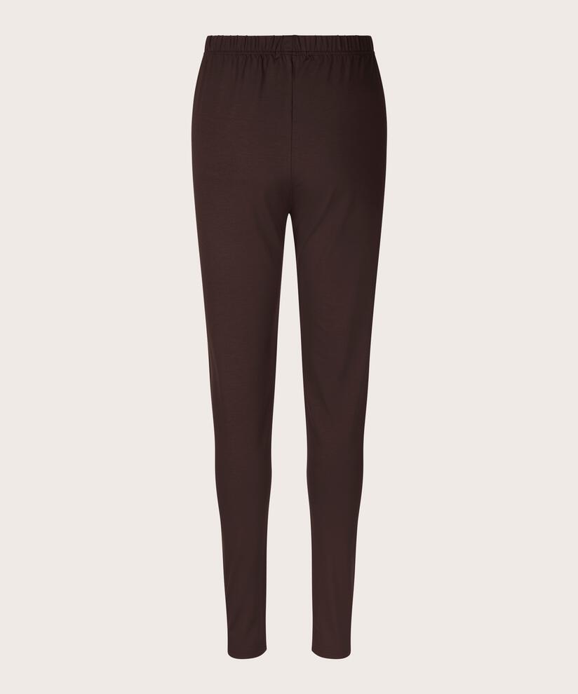Lange Leggings Aus Weichem Jersey, Coffee Bean