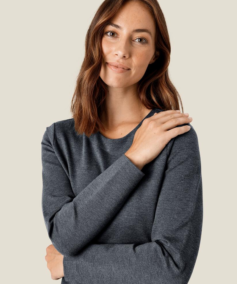 Nukula JERSEY Kleid, M. Grey mel., hi-res