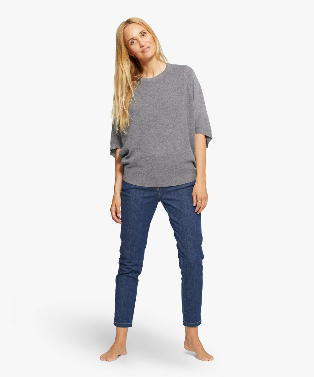 FlO SHIRT, M. Grey mel.