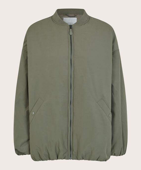 Bomberjacke mit Eingrifftaschen, Vetiver