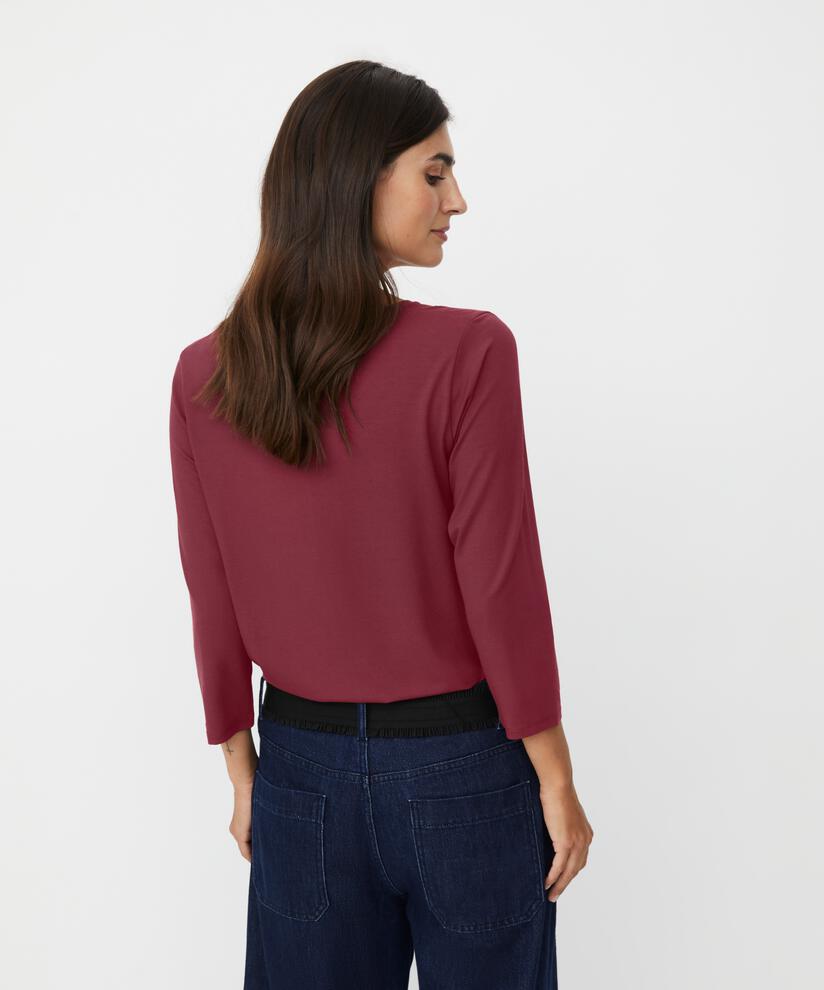 Shirt Mit Rundem Hals, Tawny Port