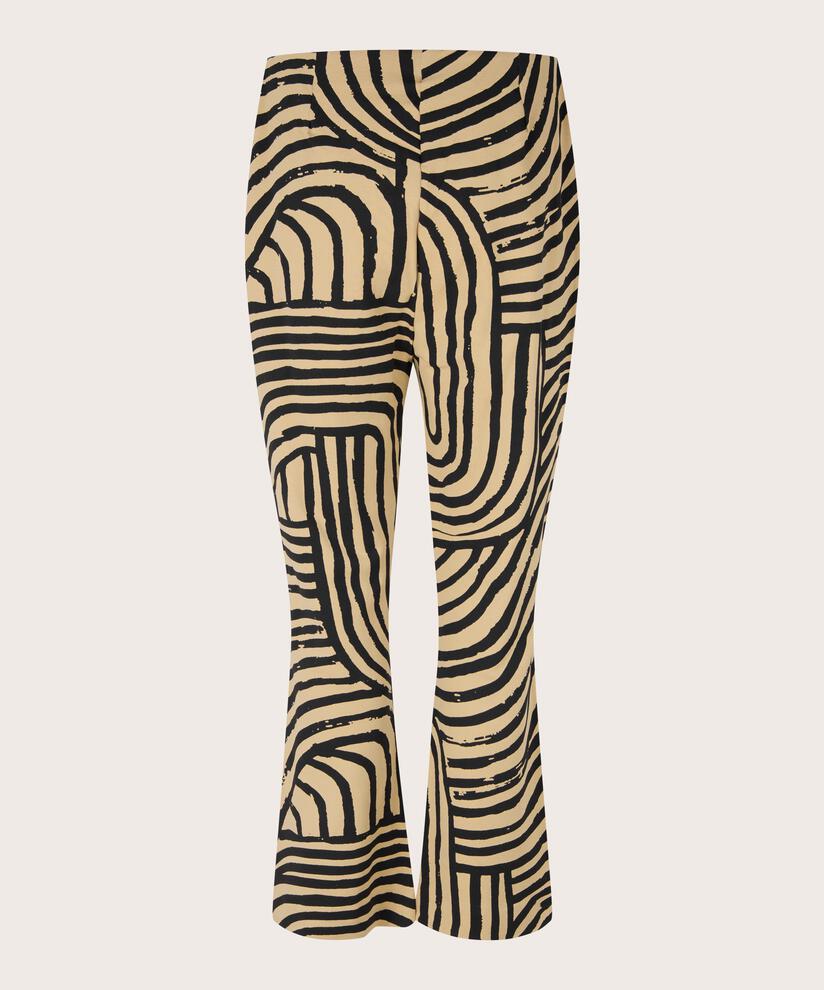 Bedruckte Hose In Schwerer Jersey-qualität, Travertine
