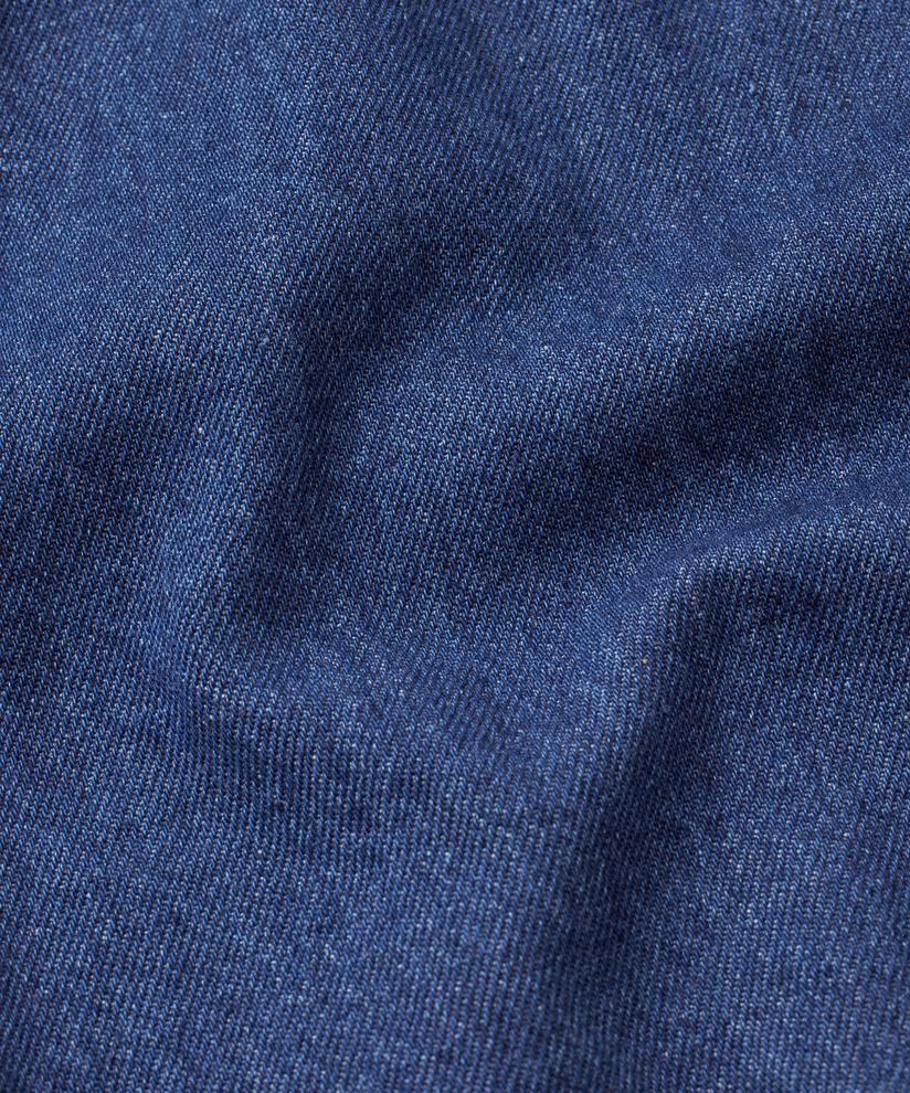 Jeansrock mit elastischem Saum, Dark Denim
