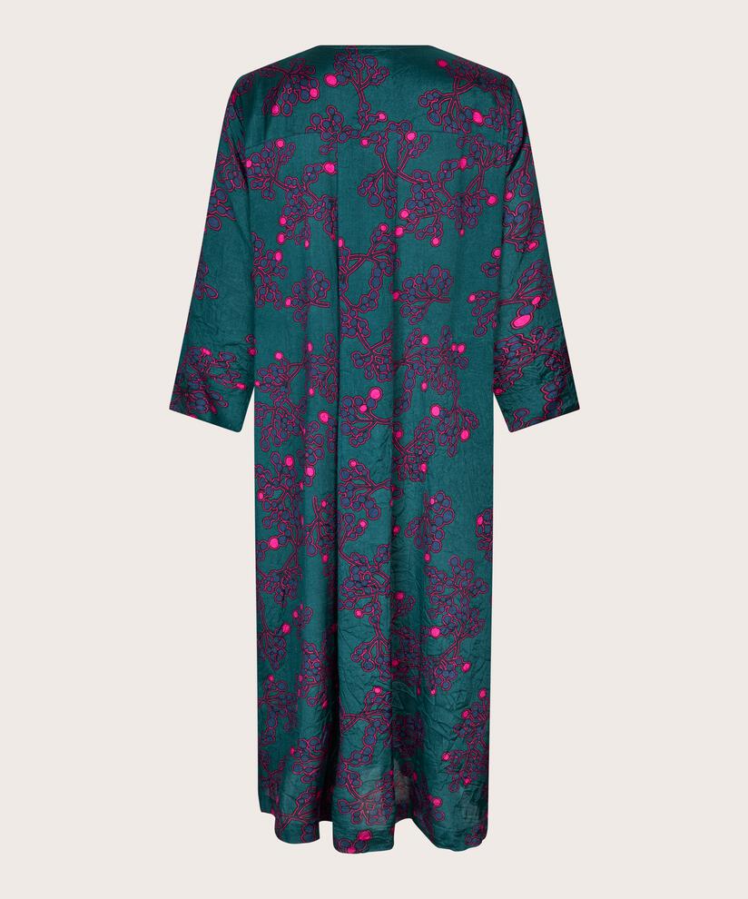 Bedrucktes Viskosekleid mit V-Ausschnitt, Reflect Pond