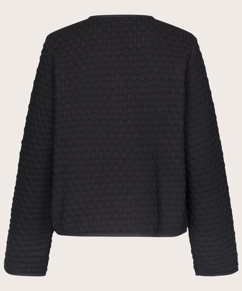 Jacke in Jersey-Qualität mit Bubble-Effekt, Black