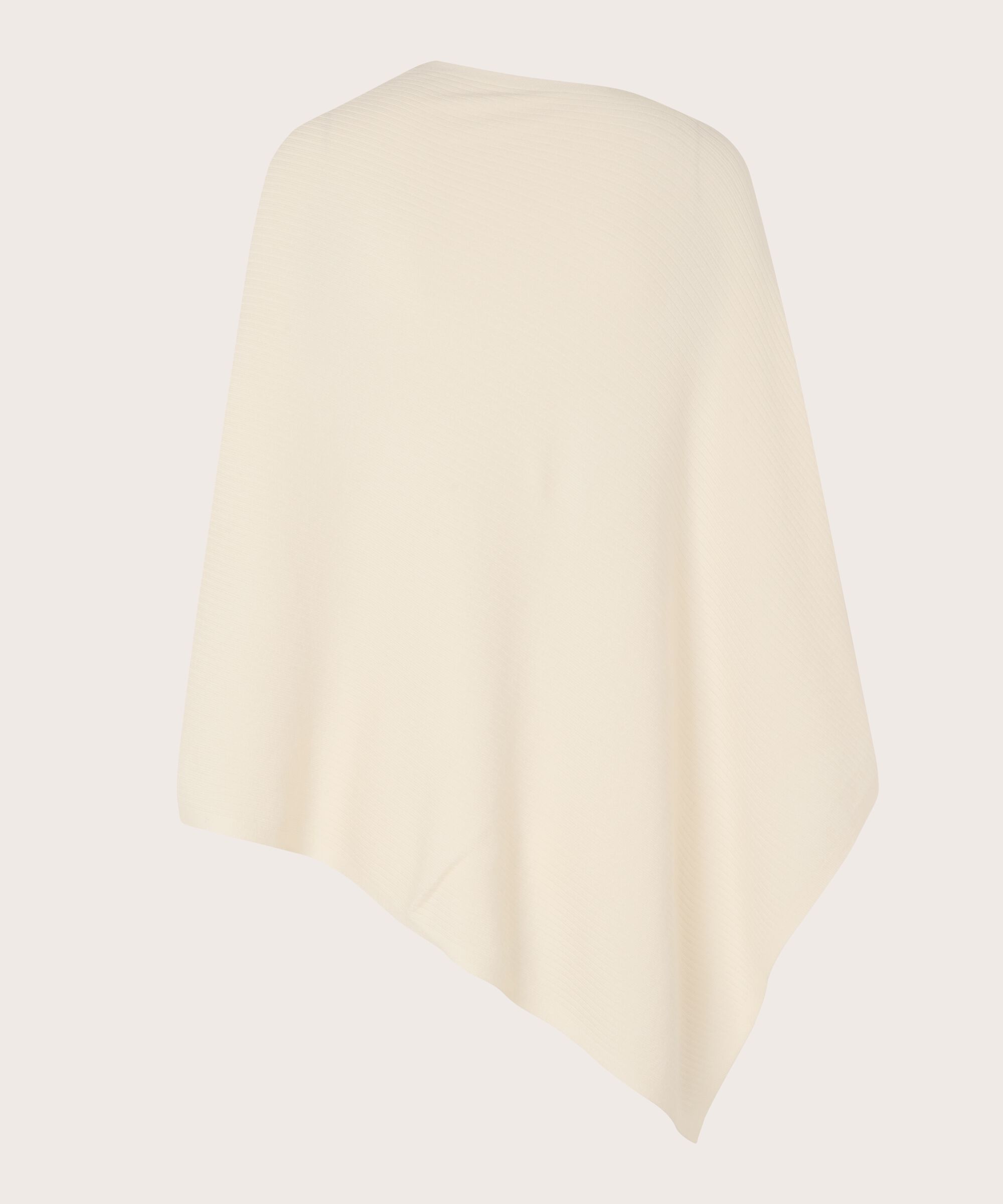 Gestrickter Poncho mit asymmetrischem Boden, Jet Stream